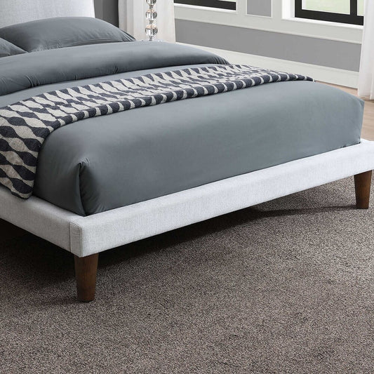 Verwood Chenille Pillow-Top Full Platform Bed – Gray or Light Gray