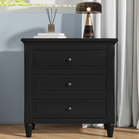 Black Glider Nesting Tables with Black Legs - primary color shot