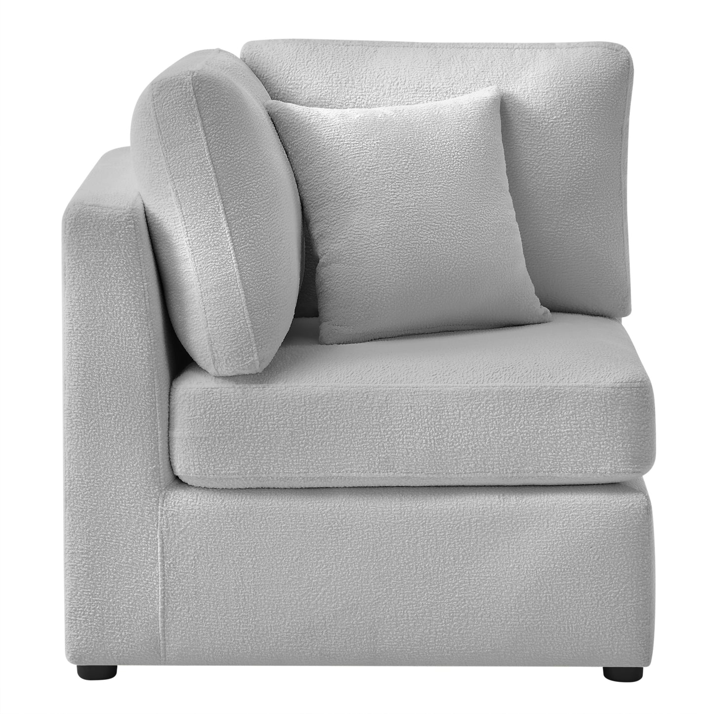 Chauncy 6-PC Sectional in Gray with Performance Fabric, Modular Seating for Modern Living Rooms - primary image