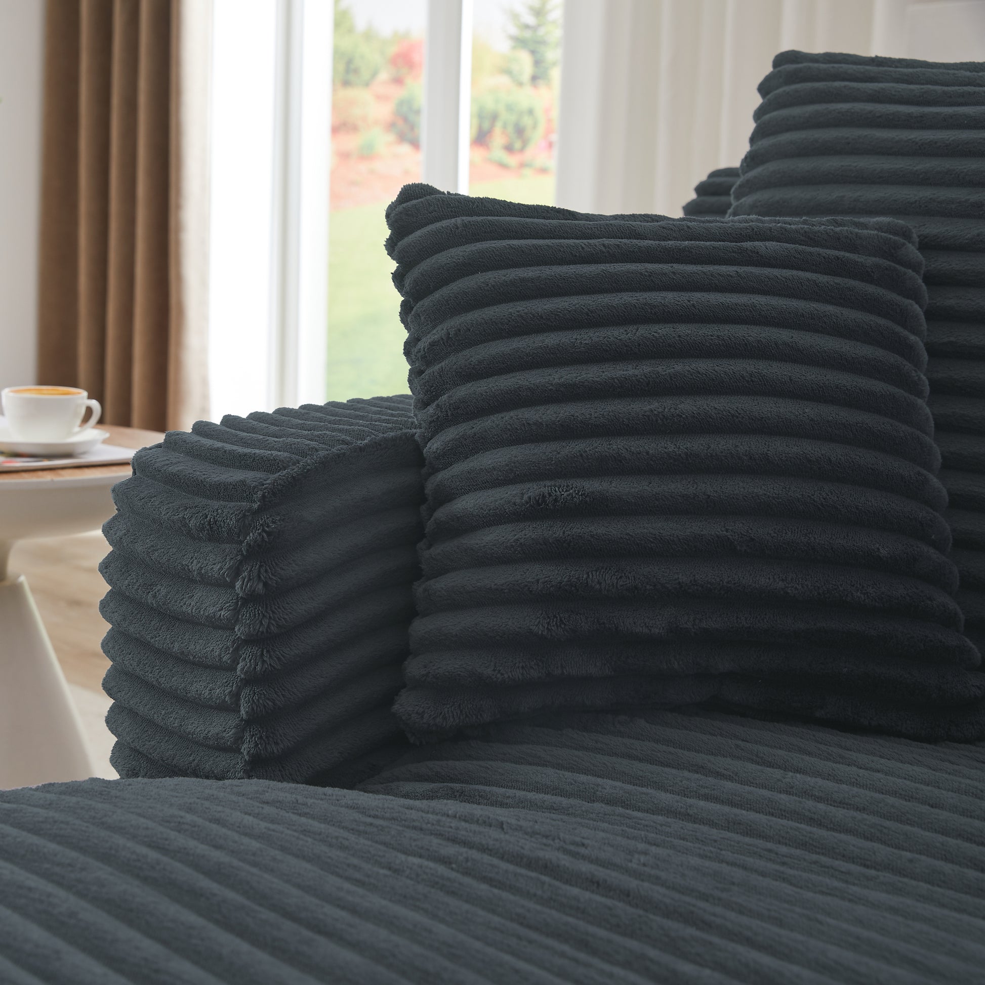 Indoor Single Chaise Sofa - Grey - detail view 6