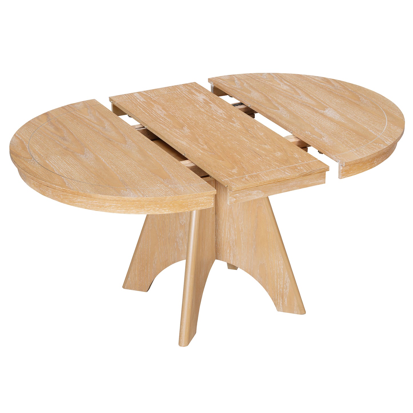 TREXM Vintage Extendable Dining Table for 4-6 - Natural - detail view 7