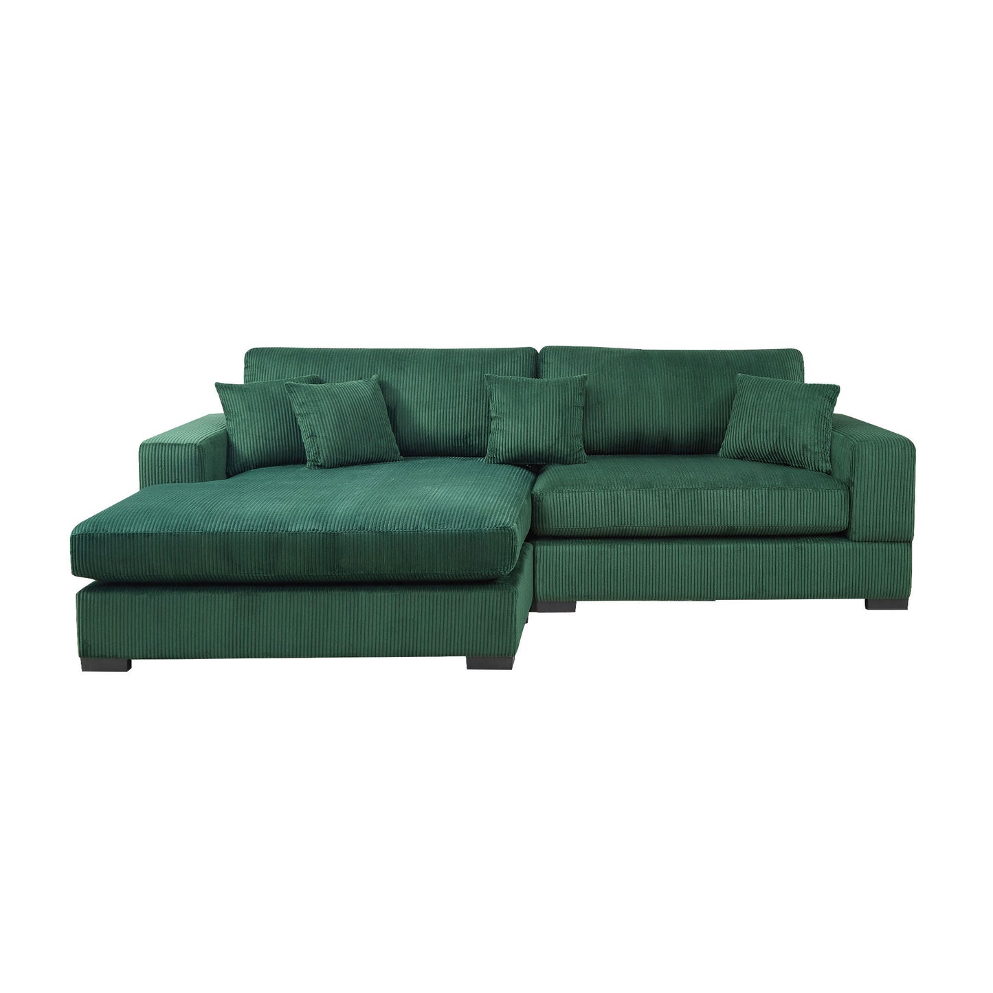 Mid Century Modern Sectional 3-Seater Sectional.polyester.suitable - GREEN - detail view 3