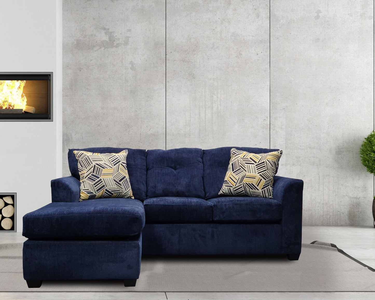 3006 Kennedy Chofa Sectional in Grey 3 Colors