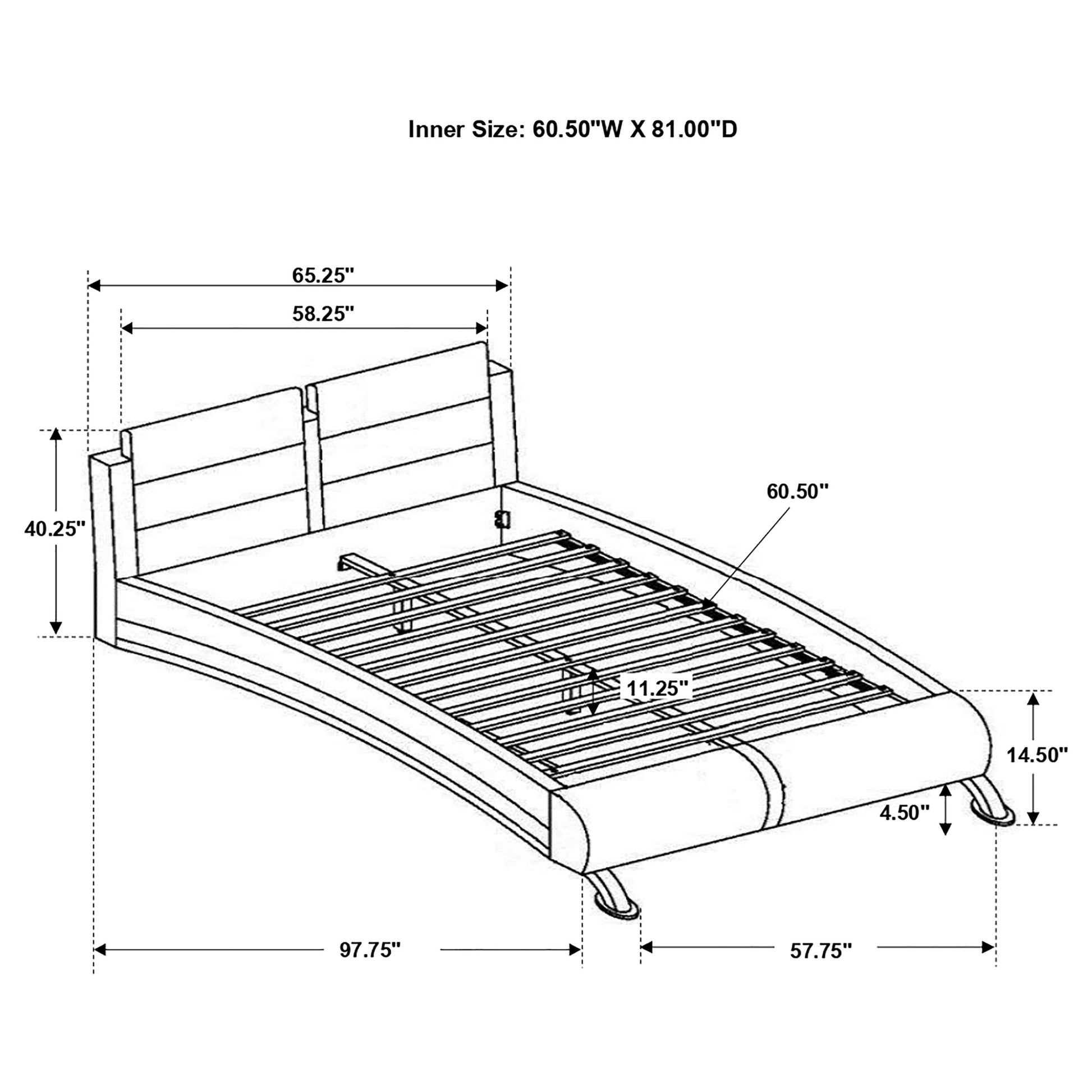 Jeremaine Upholstered California King Sleigh Bed – White