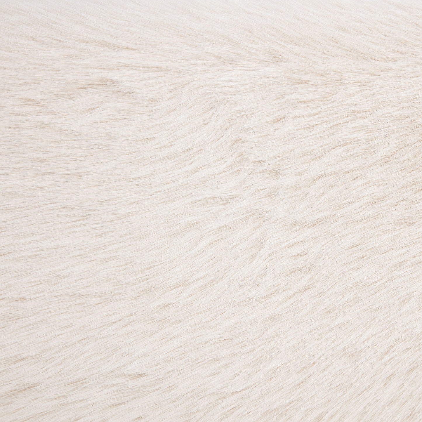 Rebecca Faux Fur Upholstered Queen Bed – Cream