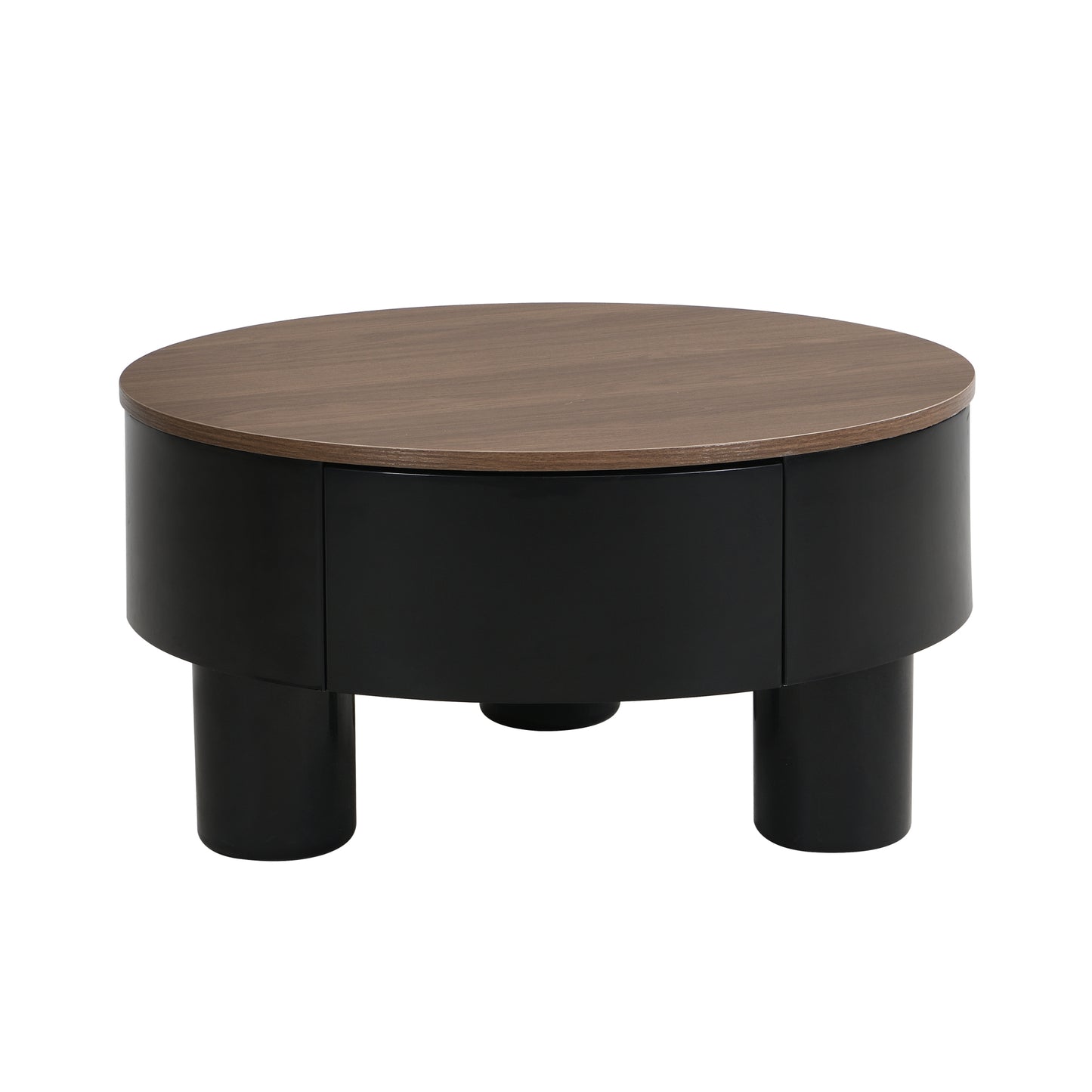 Black & Brown Melamine,plastic Nesting Tables with Black Legs - detail view 6