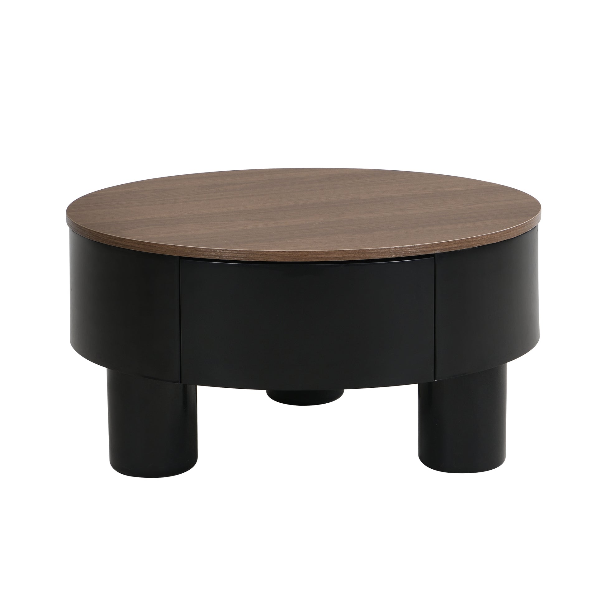 Black & Brown Melamine,plastic Nesting Tables with Black Legs - detail view 6