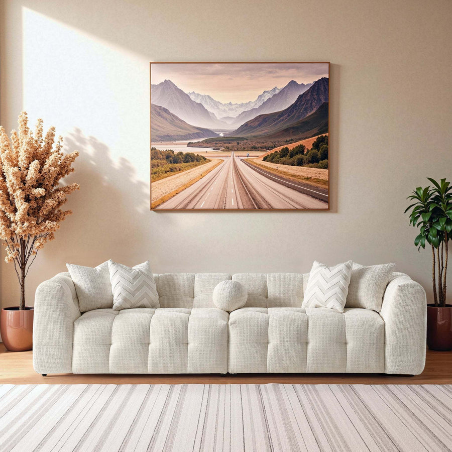 Alana Tufted Ivory Chenille Modular Sectional Sofa with Reconfigurable Layouts and Soft Upholstery - primary image