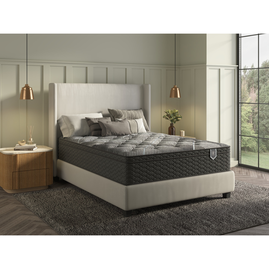 Restonic Comfortcare Hybrid Euro Top Mattress - Black & White Print - detail view 2