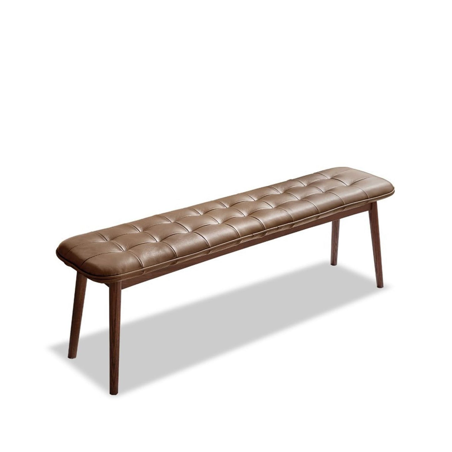 (brown) Natural Oak Wood for Dining Bench Table Bench - primary color shot