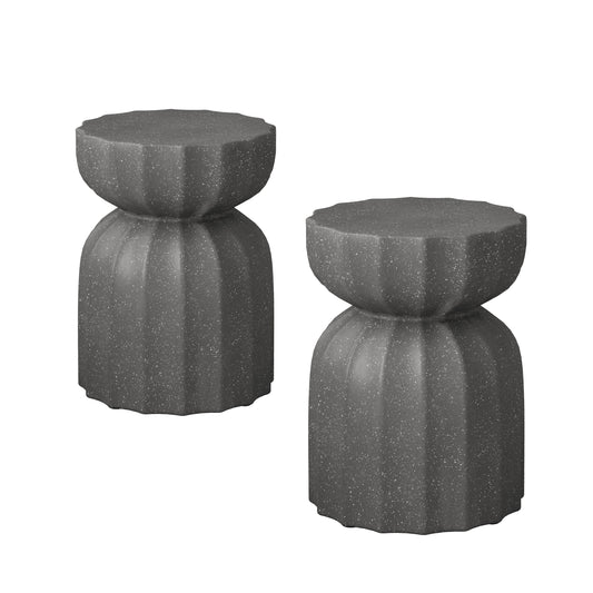 Grey Cement 2-Piece Accent Table Set - primary color shot