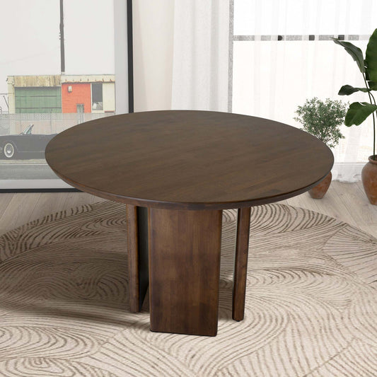 Alden Round Walnut Dining Table - detail view 2