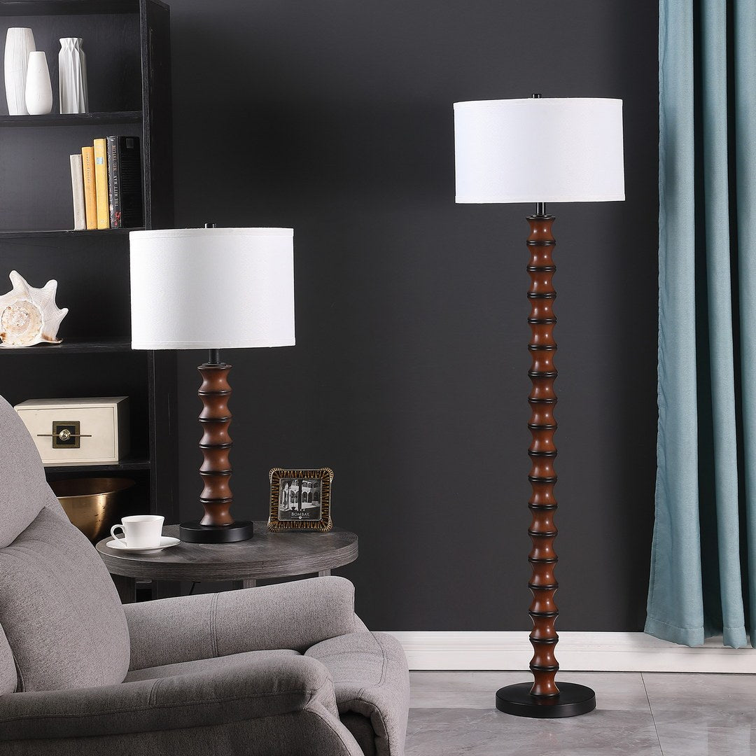 27.5' In Coastal Littoral Wood Insp Modern Table Lamp