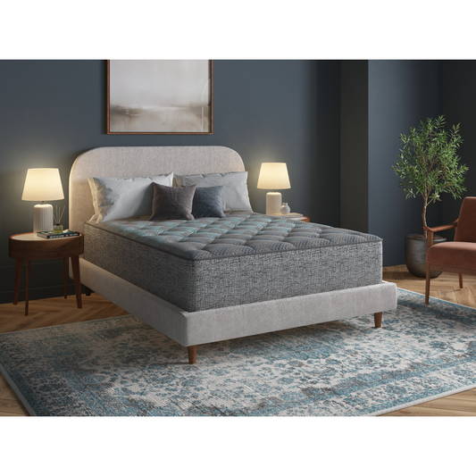 Restonic Comfort Care 13' Hybrid Mattress - Grey+blue - detail view 2