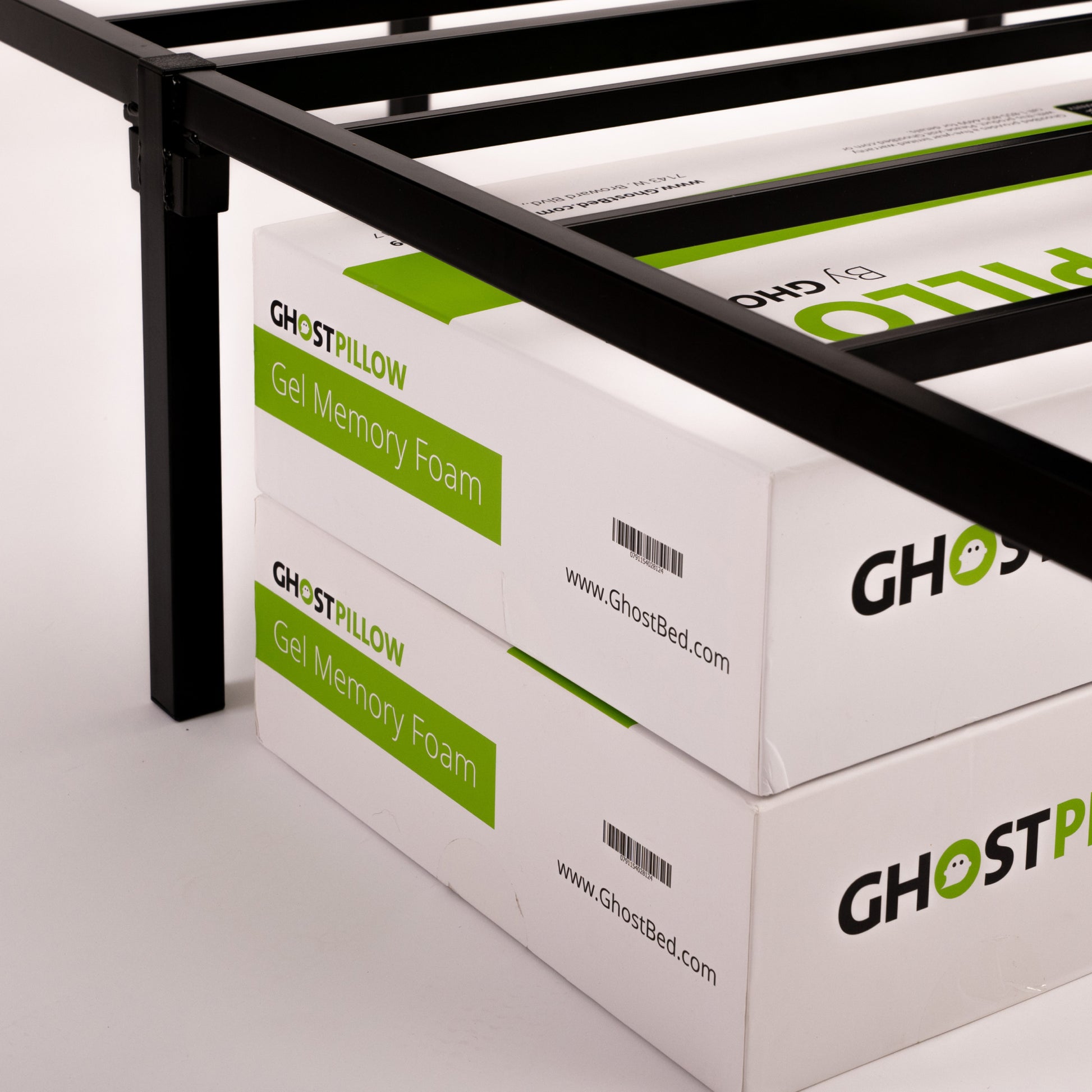 Ghostbed All-in-One Foundation Twin: Heavy-Duty Metal Support with 12-Inch Clearance - Black - detail view 8