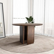 Alden Round Walnut Dining Table - detail view 4