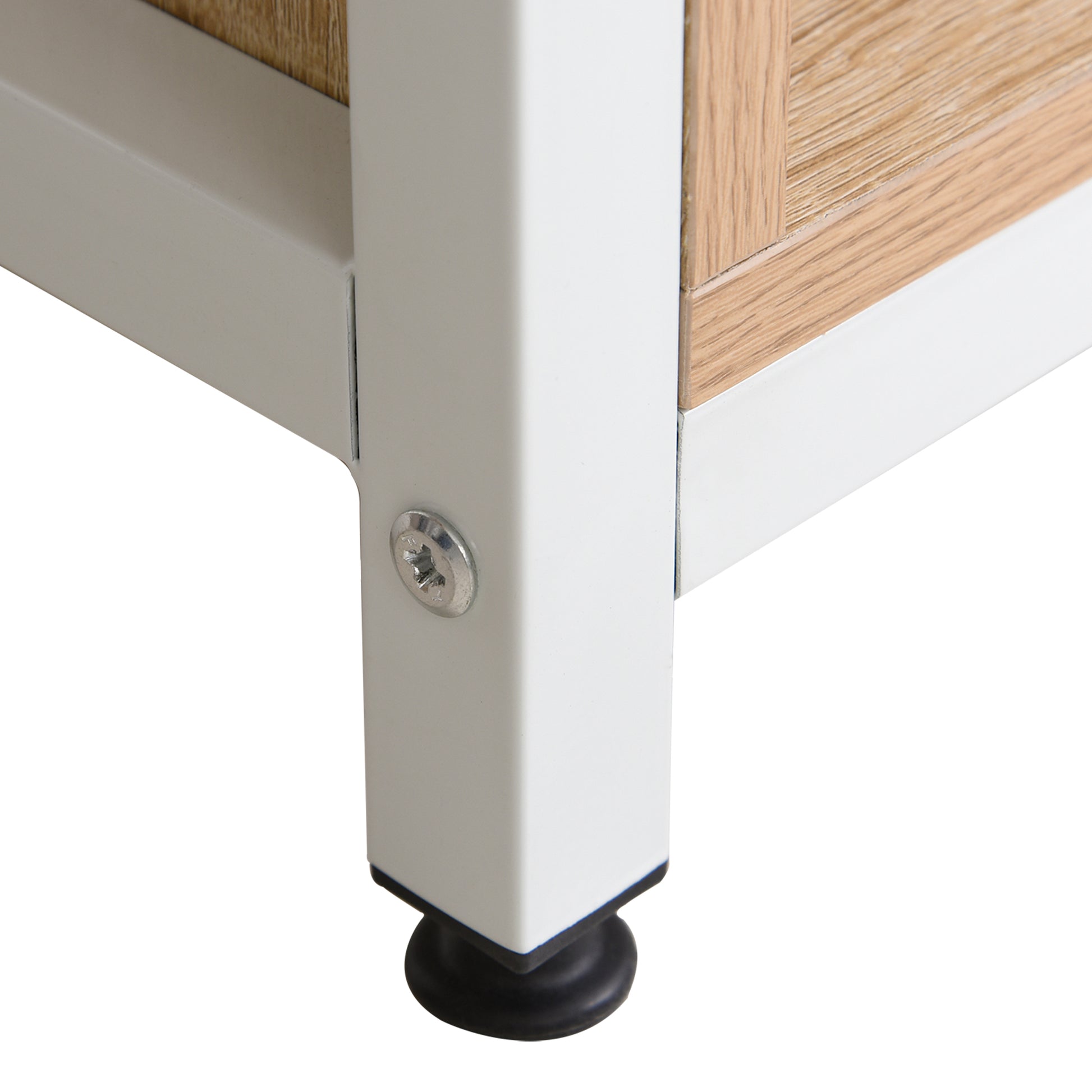 68 Inch Office Table Computer Desk Workstation Bookshelf with CPU Stand, Spacious Storage Shelves & Chic Modern Woodgrain Design, Oak Wood Grain