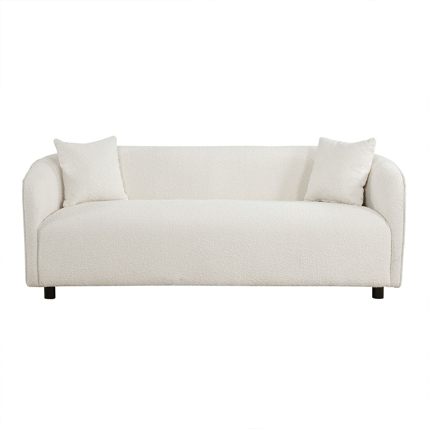 Zenobia Modern Boucle Upholstered Sofa, Beige