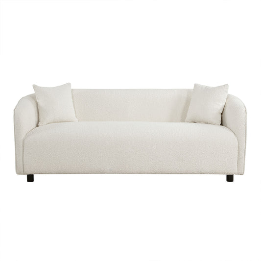 Zenobia Modern Boucle Upholstered Sofa, Beige