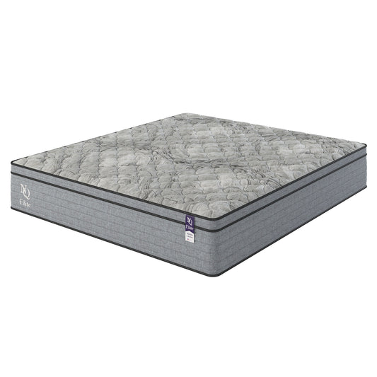 NapQueen Elite Series Machka 10 Inch King Size Cooling Gel Memory Foam Hybrid Mattress in Grey+White, Foam+Spring, Designed for Pressure Relief and Motion Isolation