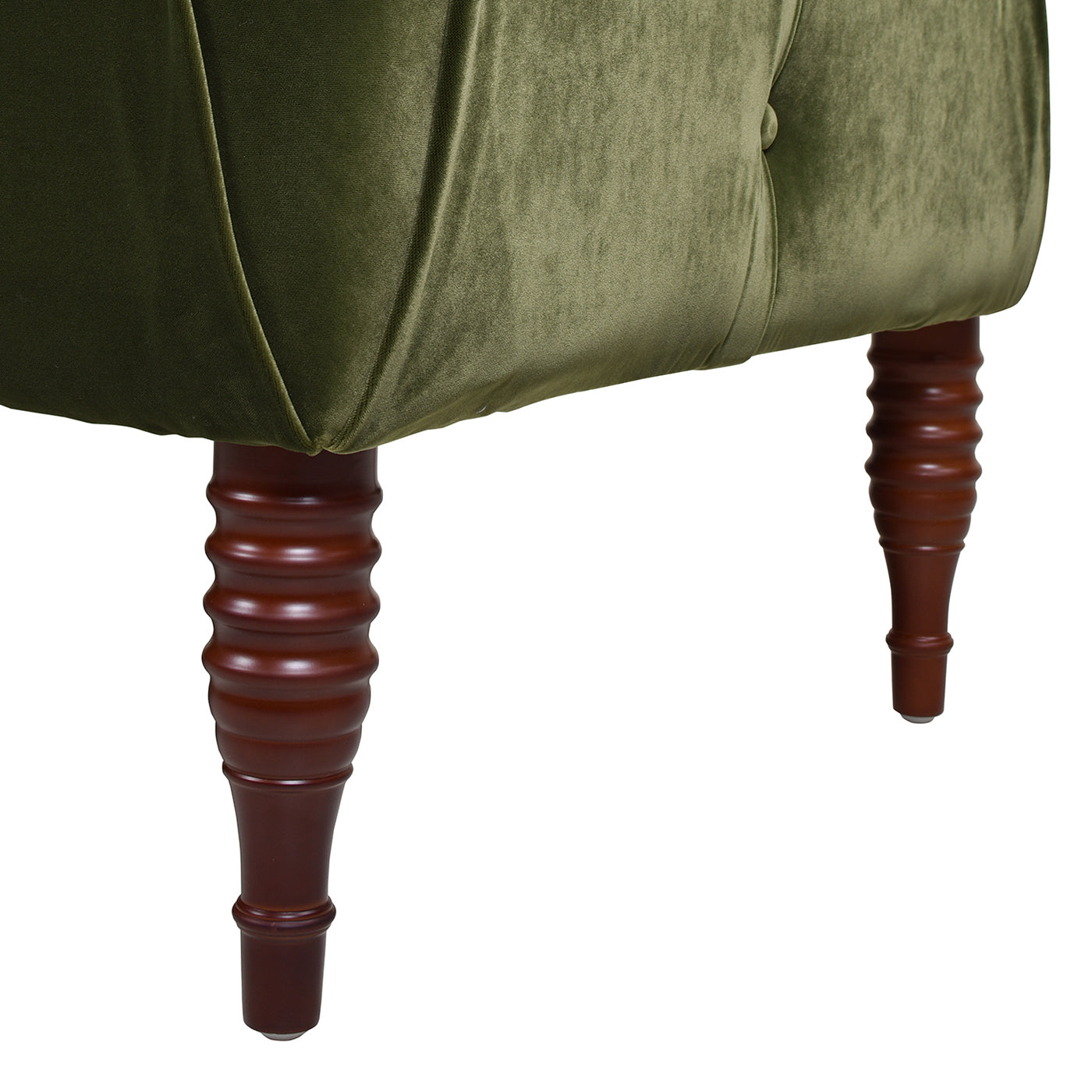 Samuel Tufted Roll Arm Chaise Lounge - Olive & Green - detail view 5