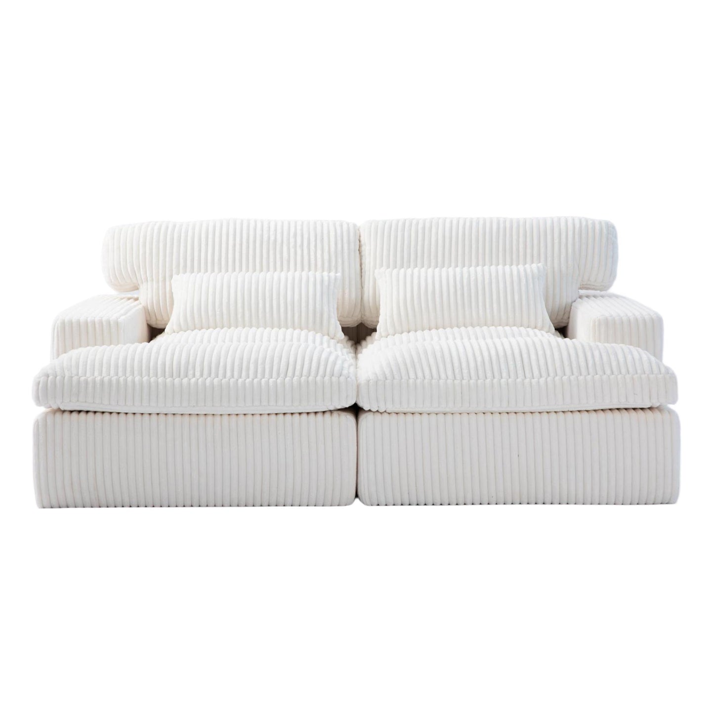 Double Chaise Lounge Chair Indoor - White - primary color shot