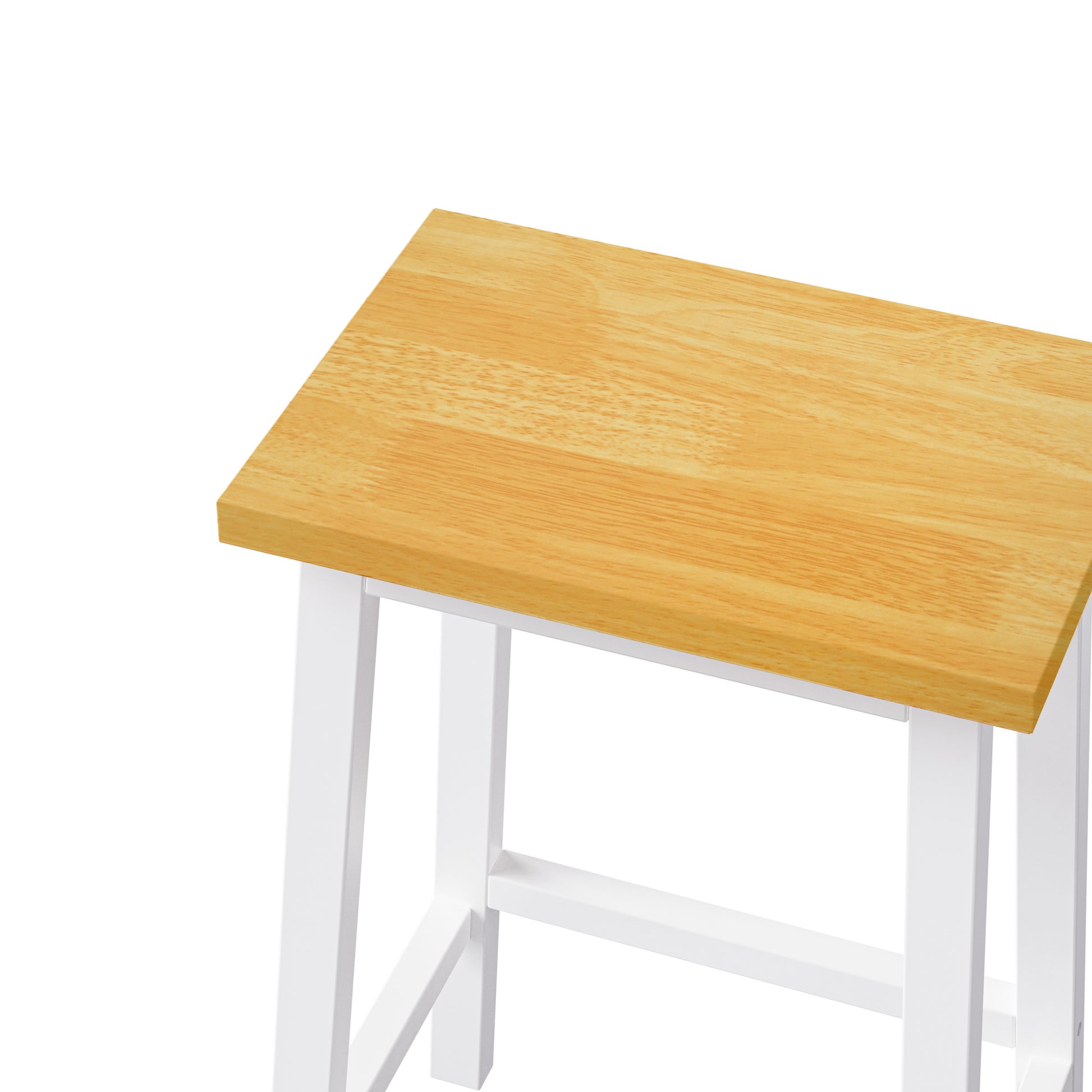 K&k Solid Wood Bar Stools (not Cheap Iron) - White - detail view 6