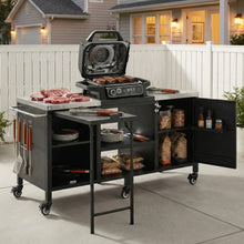 K&k 72.4' Large Grill Table for Large Big Green Egg - Black - detail view 6