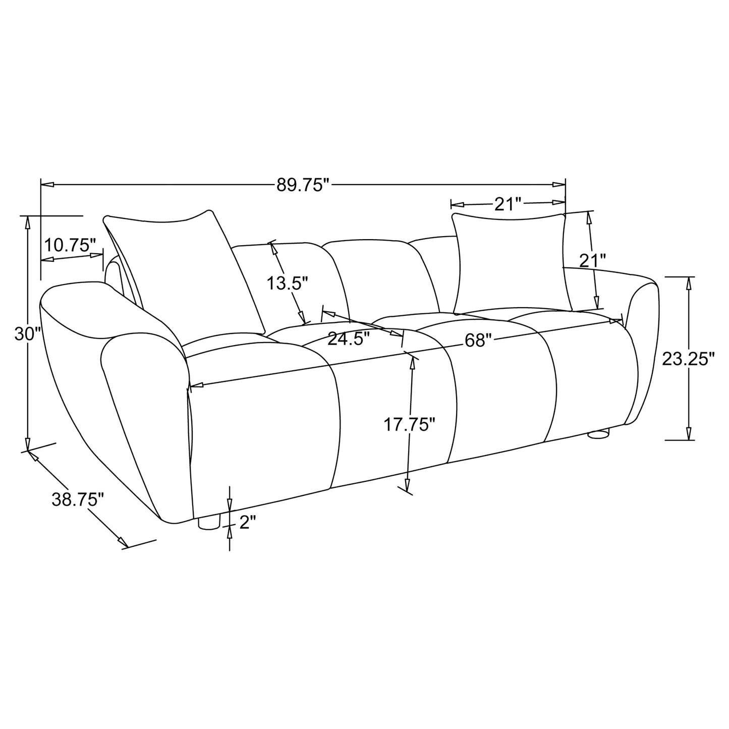 Destino Contemporary Sofa - Greige - Finally Home Furnishings LLC