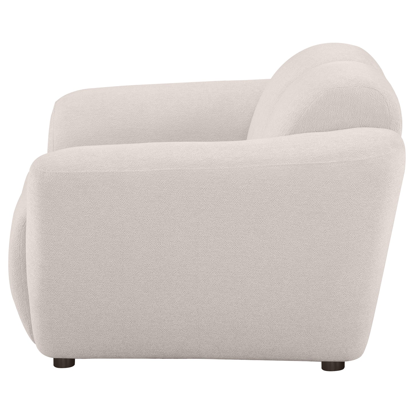 Destino Contemporary Accent Chair – Greige Chenille - Finally Home Furnishings LLC