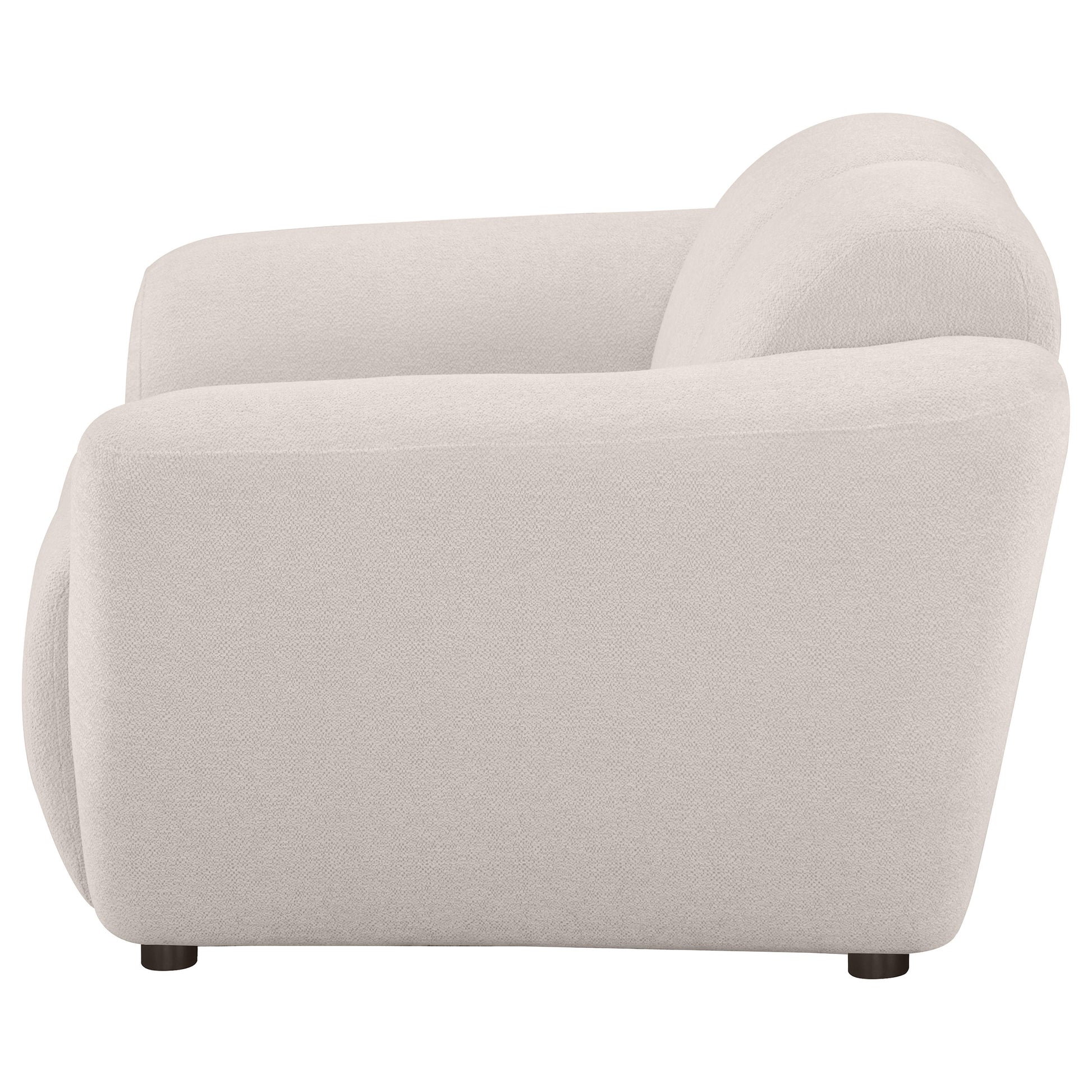 Destino Contemporary Accent Chair – Greige Chenille - Finally Home Furnishings LLC