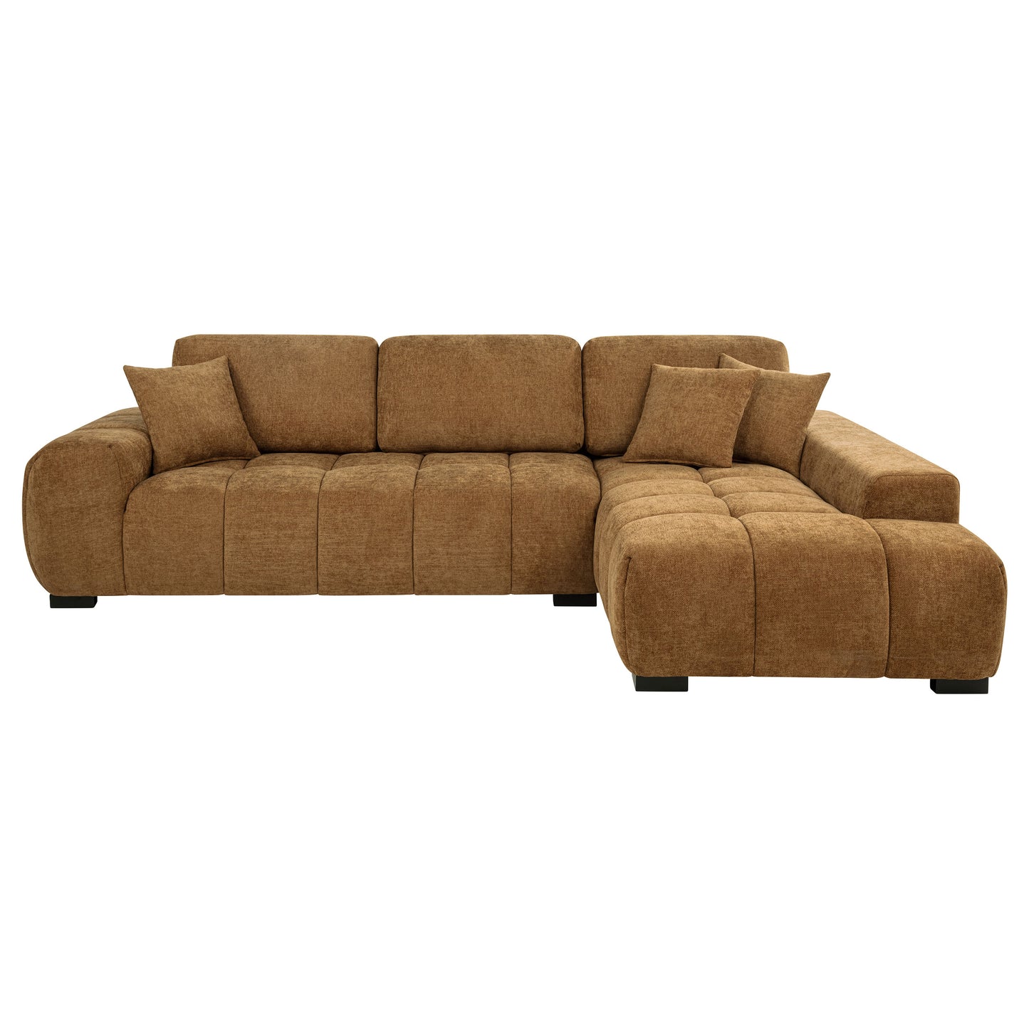 Octavia MCM Upholstered Sectional, Amber