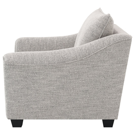 Tomkins Boucle Upholstered Chair, Light Gray