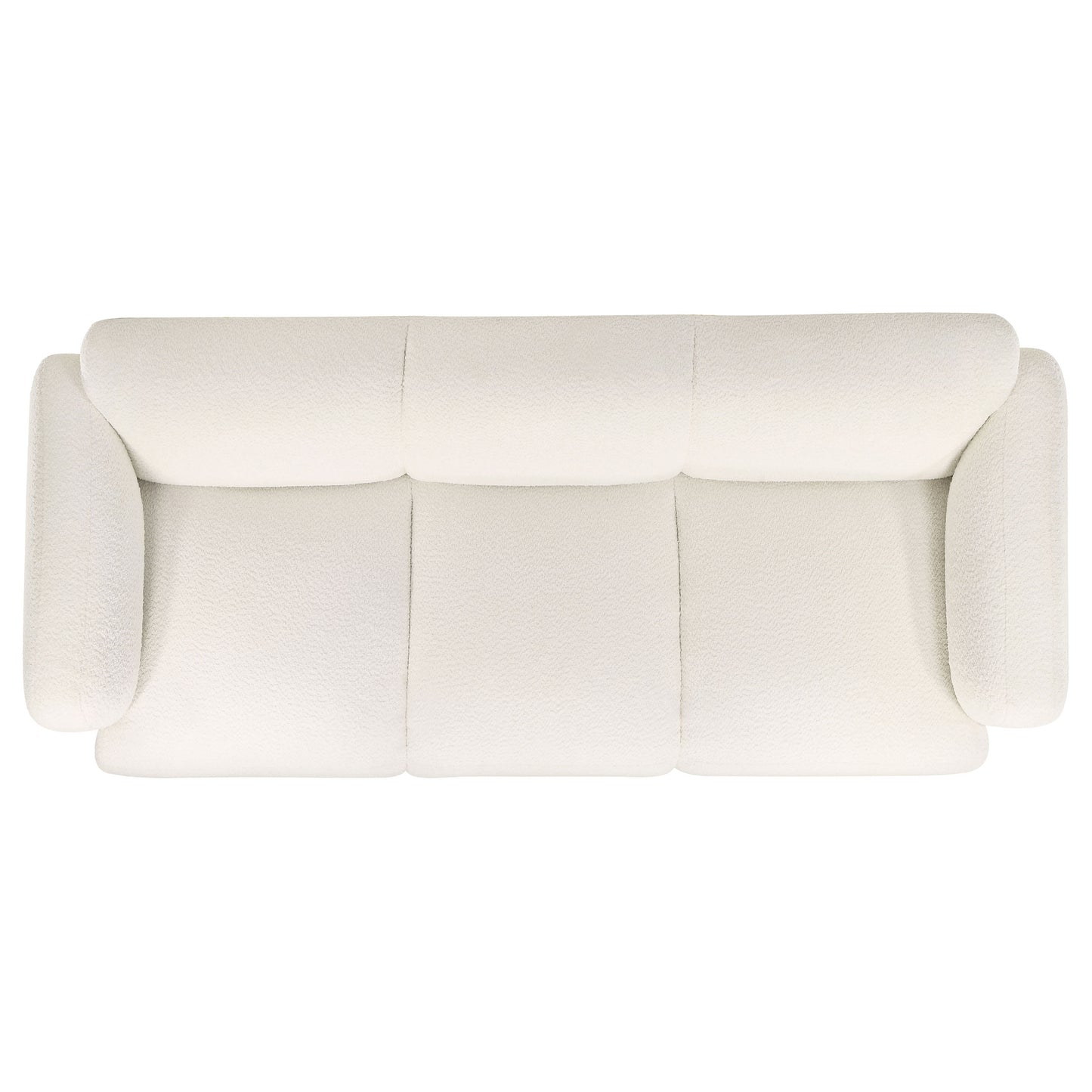 Dorset Modern White Bouclé Upholstered Sofa & Loveseat Set