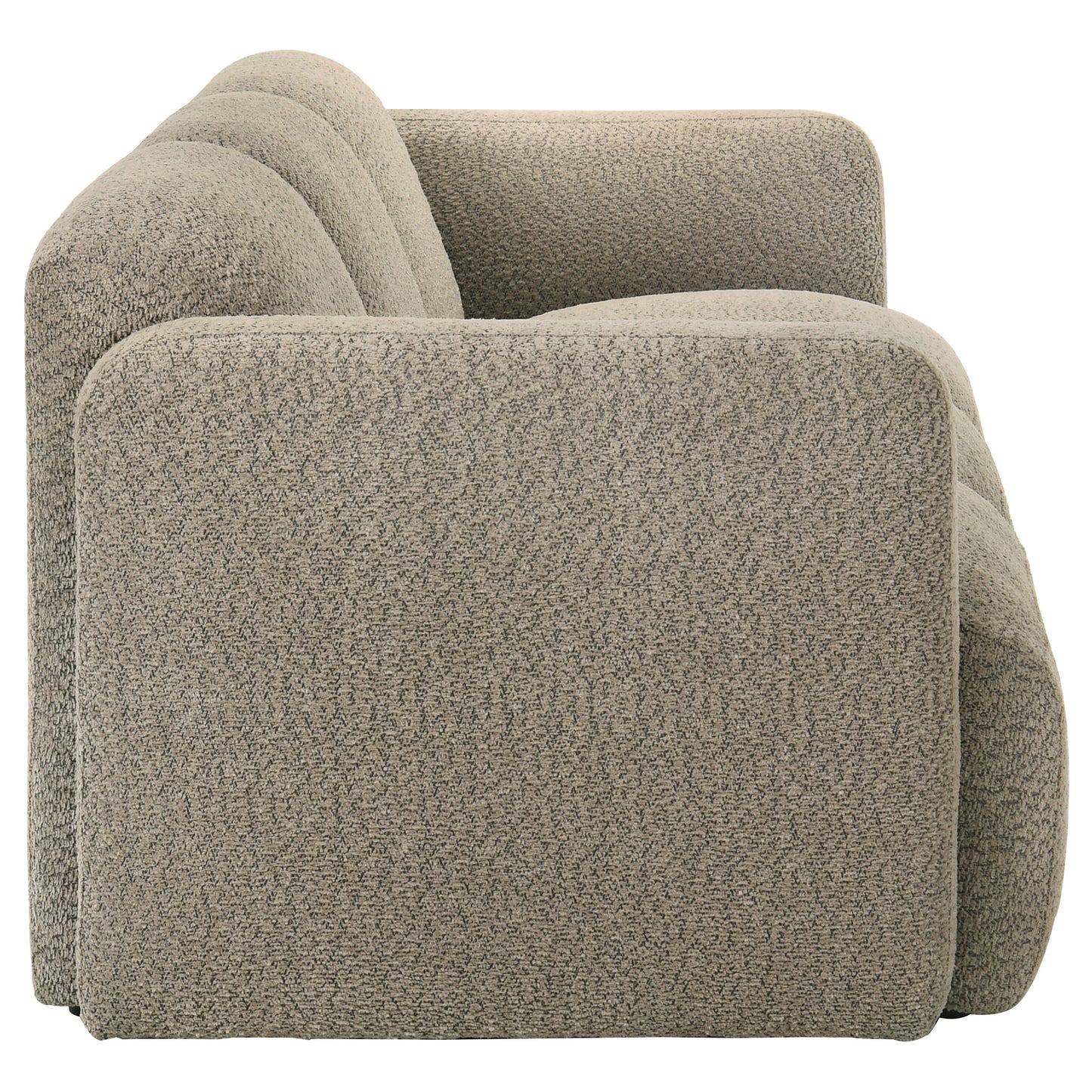 Dorset Modern Brown Bouclé Upholstered Sofa & Loveseat Set