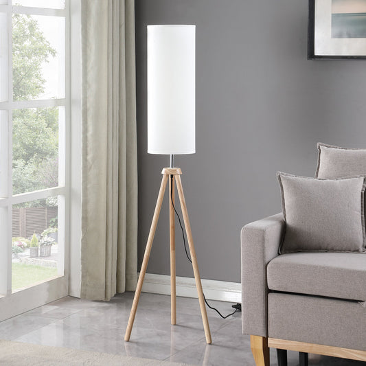 Lauren Modern Natural Tripod Floor Lamp