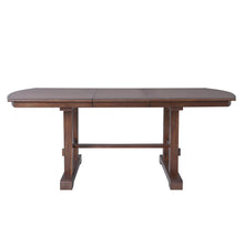 59'-77' Extendable Dining Table, Farmhouse Wooden Kitchen Table with Removable Leaf, Large Expanding Table for 4-8 (cherry) - detail view 5