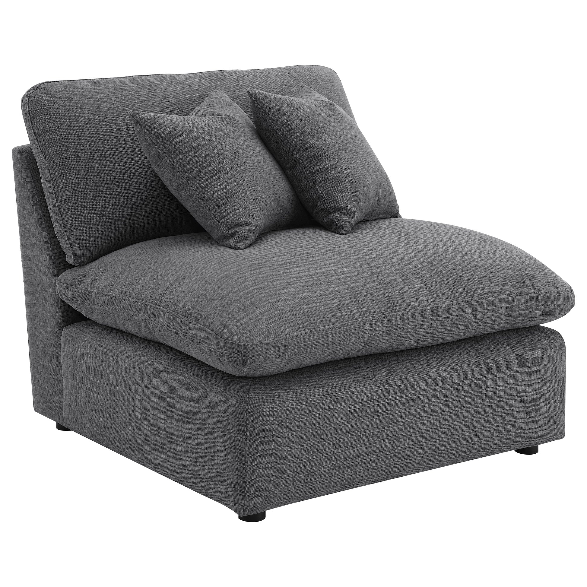 Hobson 5-piece Upholstered Modular Sectional Sofa Charcoal