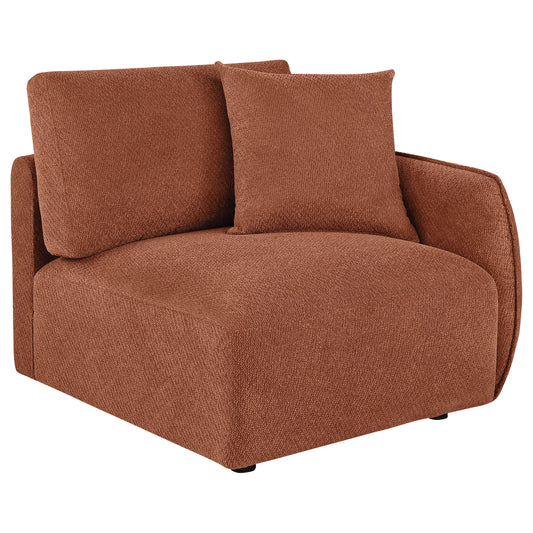 Elysia Modern Modular Chenille Sectional - Coral