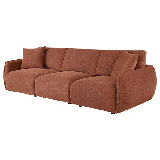 Elysia Modern Modular Chenille Sofa - Coral