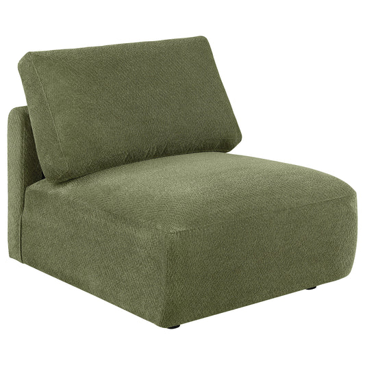 Elysia Modern Modular Chenille Sectional - Green