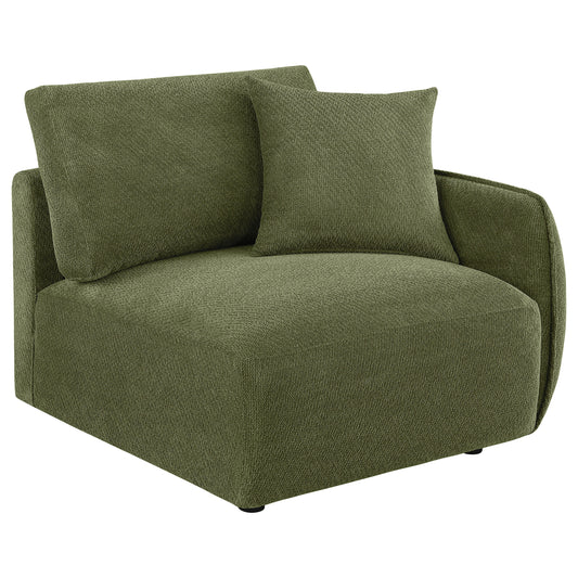 Elysia Modular Chenille Sectional - Green