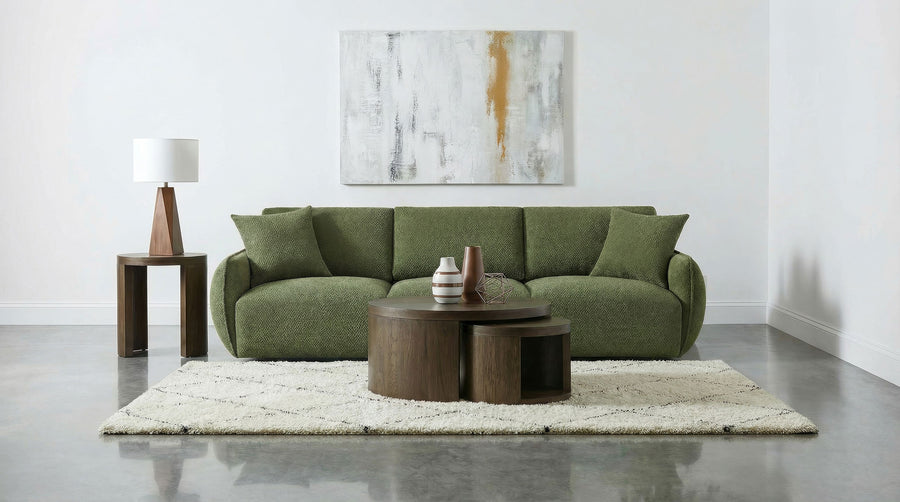 Elysia Modern Modular Chenille Sofa - Green