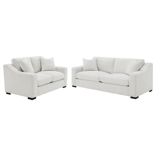 Ashlyn Fabric Upholstered Track Arm Sofa Sand