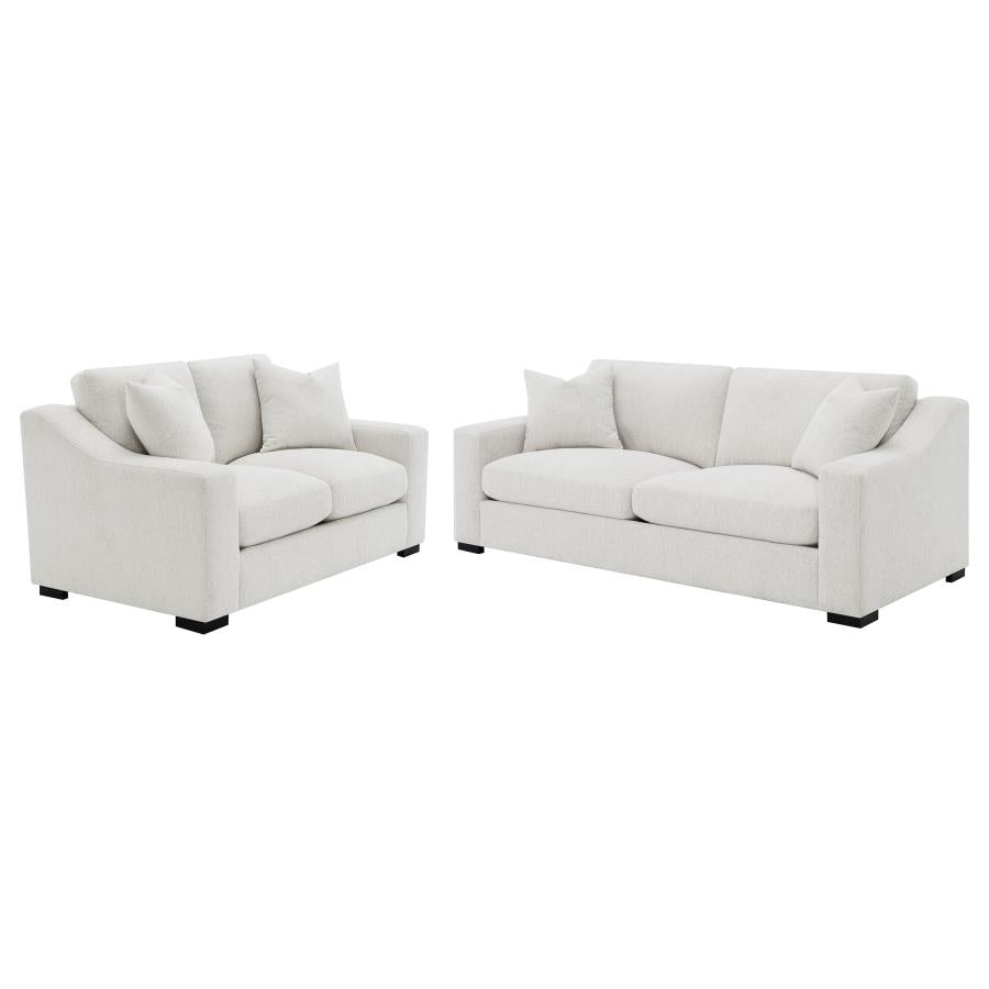 Ashlyn Fabric Upholstered Track Arm Sofa Sand