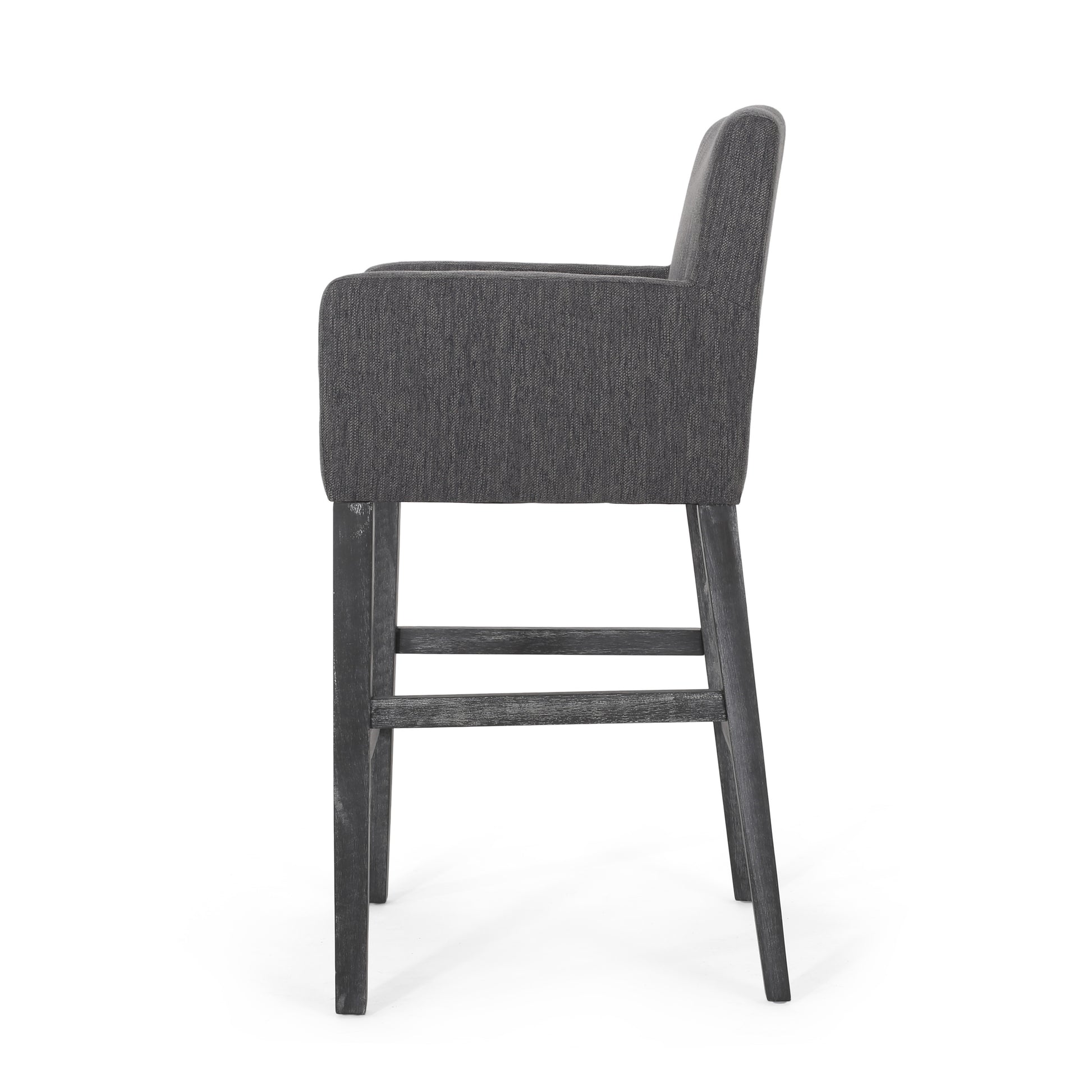 Galatea Modern 30.5 inch Bar Stools - Charcoal Gray/Gray