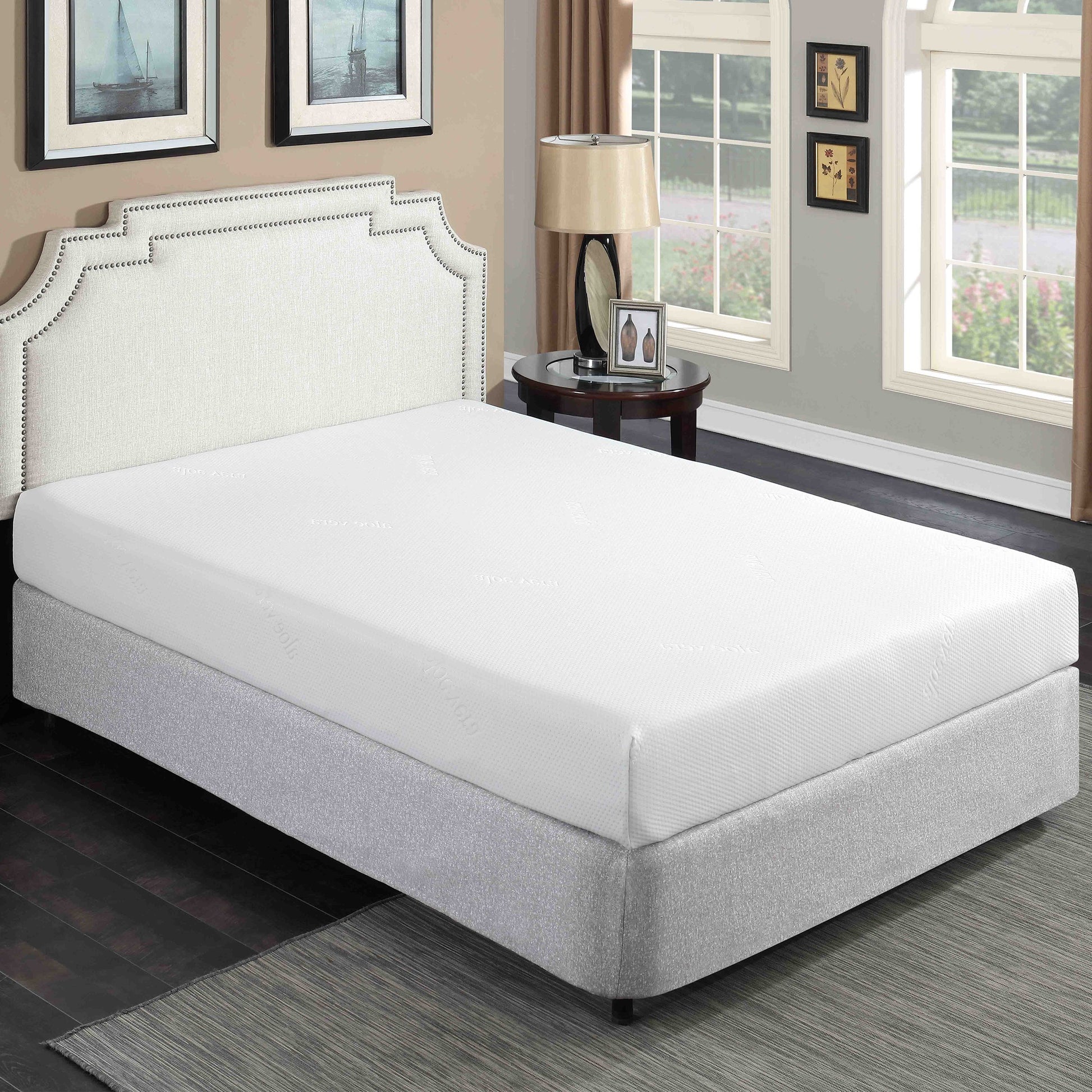 Plush 8 in. Gel Memory Foam Mattress in a Box, Double Layered Cover - Twin Size