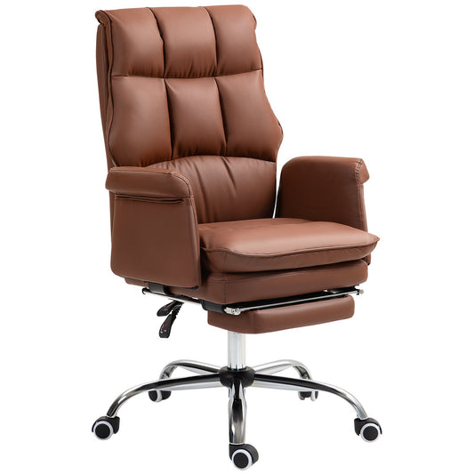 Blythe PU Leather Executive Office Chair, Brown