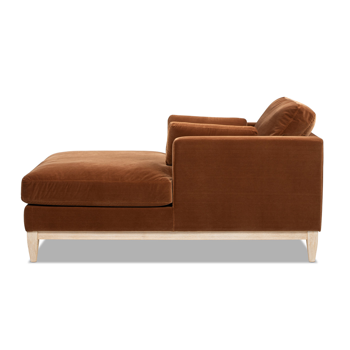 Knox 65' Modern Farmhouse Chaise Lounge Chair - Orange - detail view 7