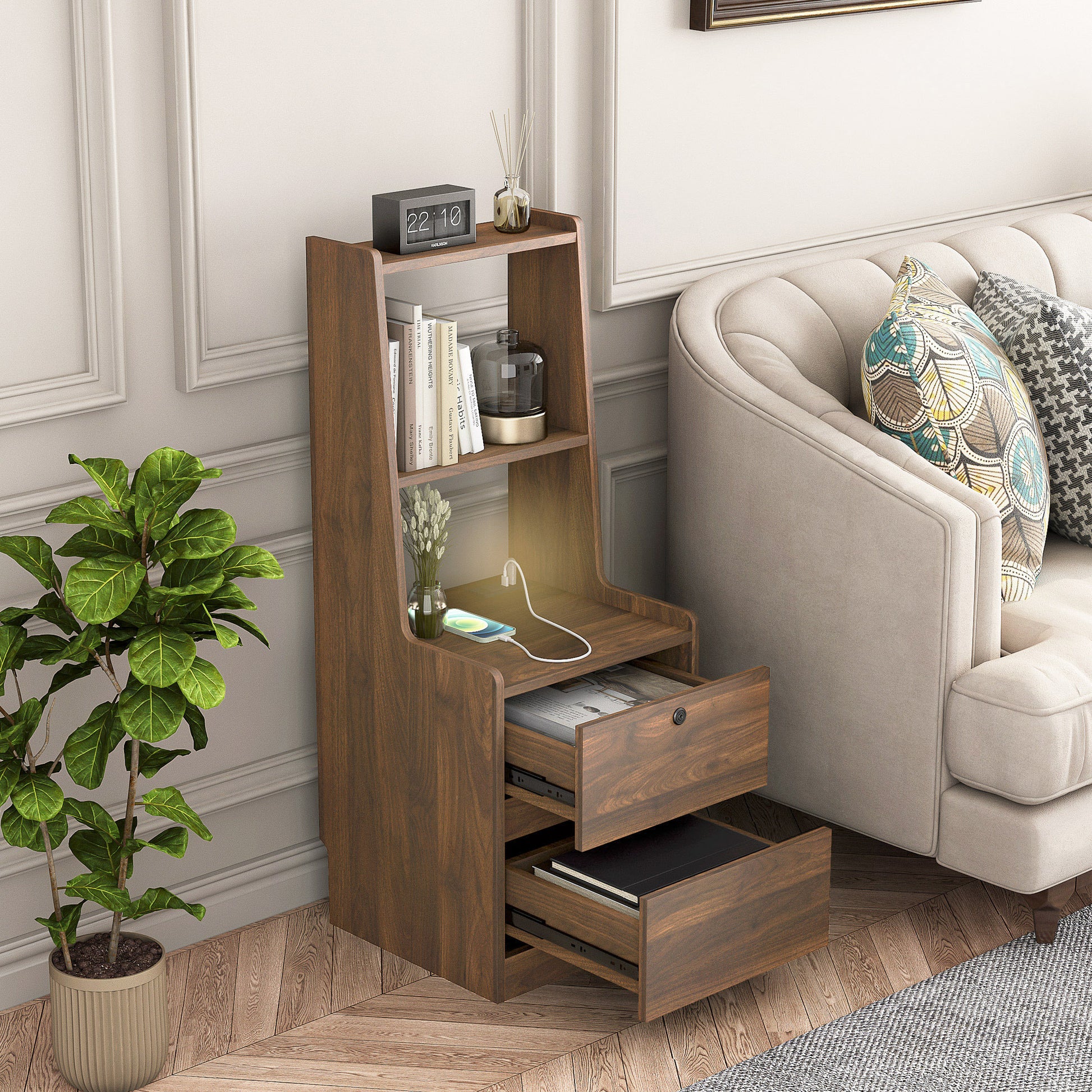 Nightstand with Charging Station - detail view 6